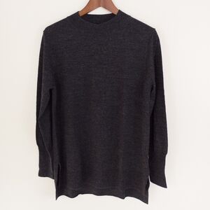 Badgley Mischka 100% Merino Wool Sweater Gray Size Medium